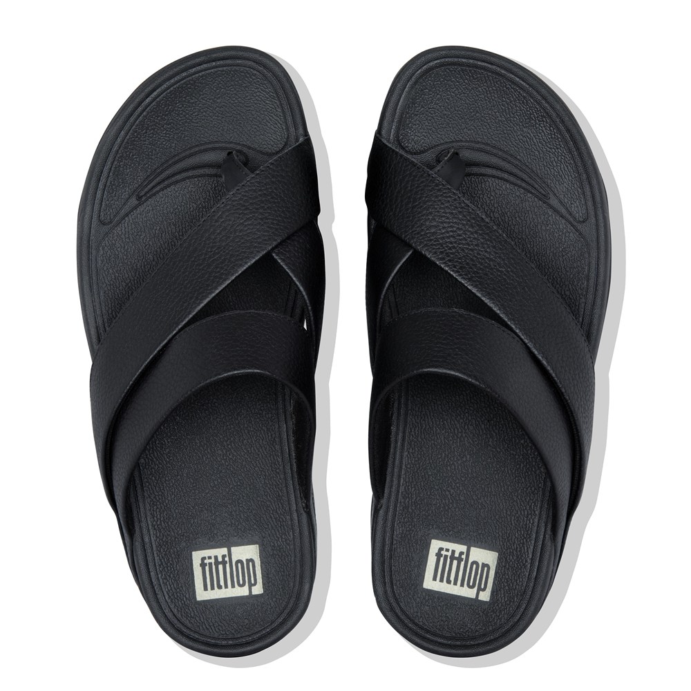 Fitflop Man Sandals Black - Sling Leather Toe-post - XQ7918235